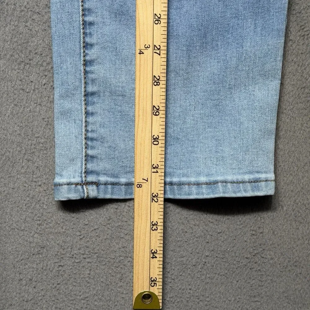 Flamingals Womens 2XL Jeans Straight Leg Mid Rise Flap Pockets Stretch Denim